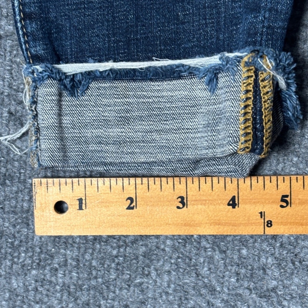 Acne Studios Tram Lt  Women's  size 24 distressed  Slim Jeans Dark Wash Blue - Picture 16 of 16